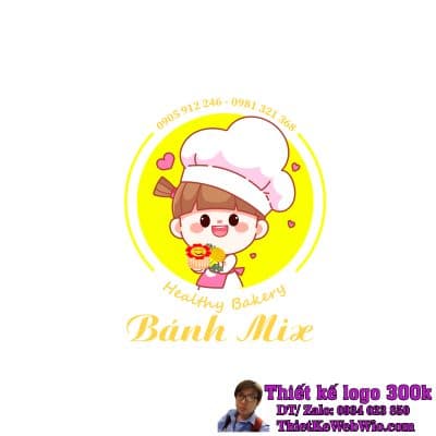 Thiết kế logo Bánh Mì Bánh Mix