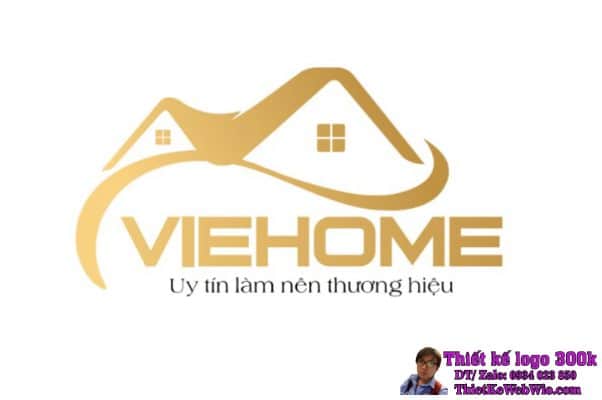Thiết kế logo Bất động sản và Nội thất VIEHOME