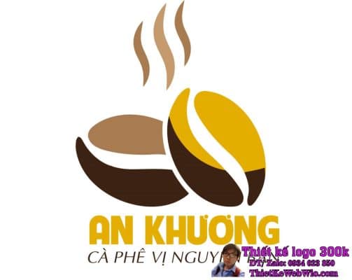 Thiết kế logo Cà phê AN KHƯƠNG
