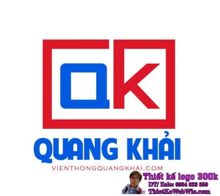 Thiết kế logo Camera viễn thông QK QUANG KHẢI