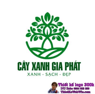 Thiết kế logo Cây Xanh Gia Phát