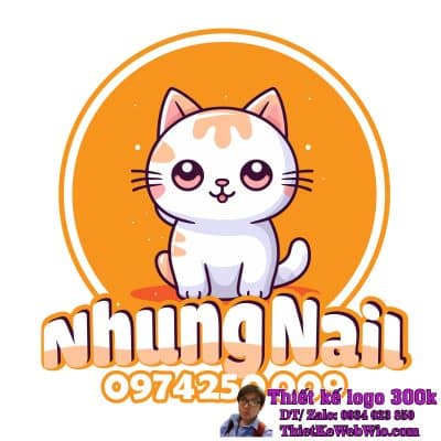 Thiết kế logo Chibi Nhung Nail