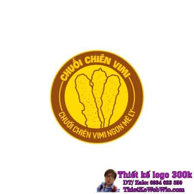 Thiết kế logo Chuối Chiên ViMi