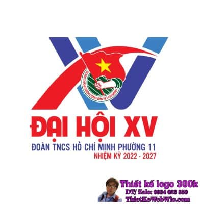 Thiết kế logo ĐẠI HỘI XV ĐOÀN TNCS HỒ CHÍ MINH