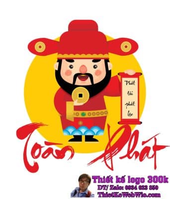 Thiết kế logo Đại Lý Vé Số TOÀN PHÁT