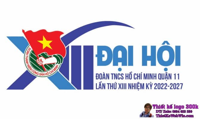 Thiết kế logo Đại hội Đoàn TNCS Hồ Chí Minh