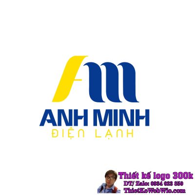 Thiết kế logo Điện Lạnh AM ANH MINH