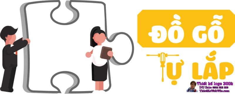 Thiết kế logo Đồ Gỗ Tự Lắp