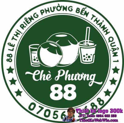 Thiết kế logo Dừa Dầm Chè Phương 88