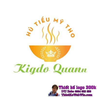 Thiết kế logo Hủ tíu Mỹ Tho Kigdo Quann