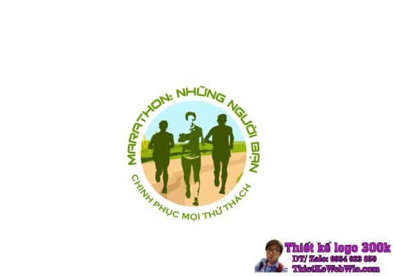 Thiết kế logo Marathon Những người bạn