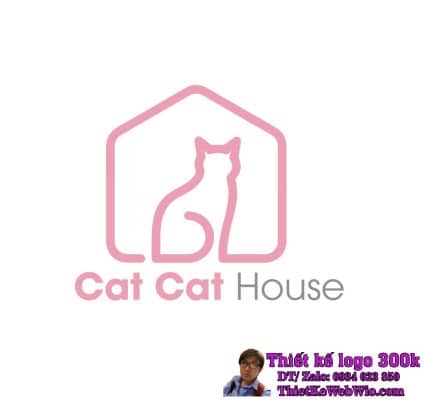 Thiết kế logo Mỹ phẩm, quần áo, phụ kiện Cat Cat House