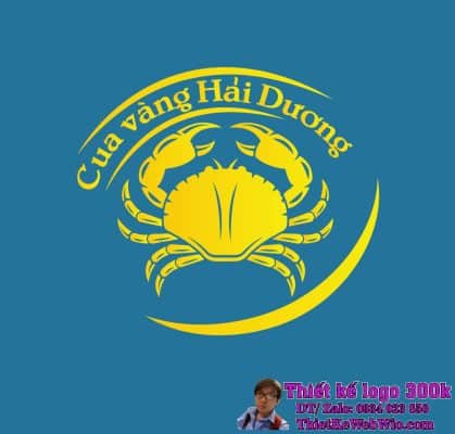 Thiết kế logo Nhà hàng cua vàng Hải Dương