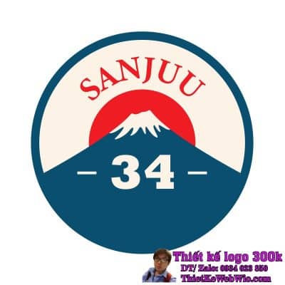 Thiết kế logo Nhà hàng sushi Sanjuu 34