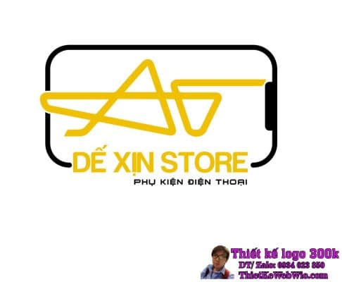 Thiết kế logo Phụ Kiện Điện Thoại DẾ XỊN STORE