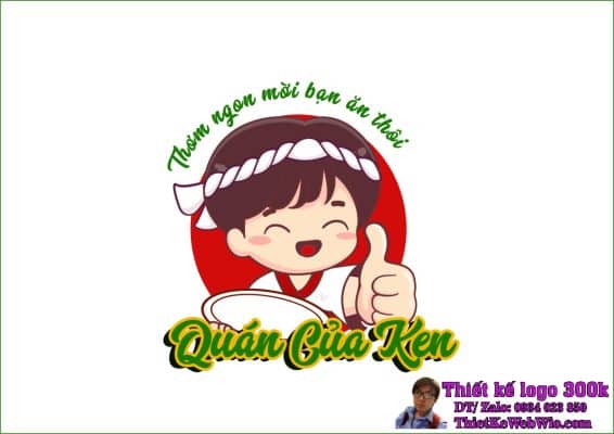 Thiết kế logo Quán Ốc Ken