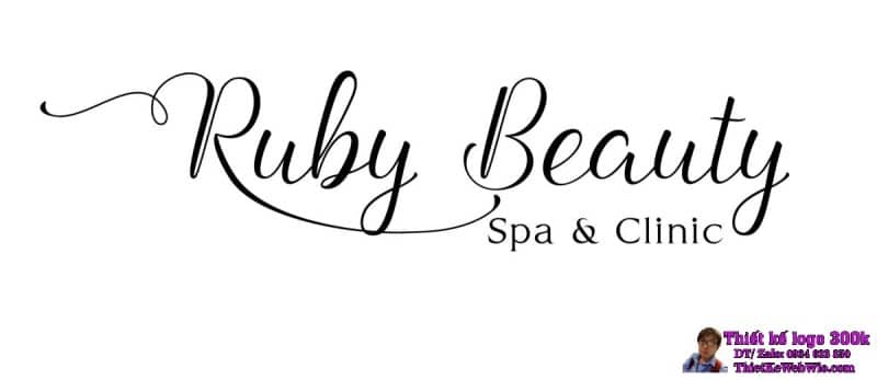 Thiết kế logo Spa & Clinic Ruby Beauty