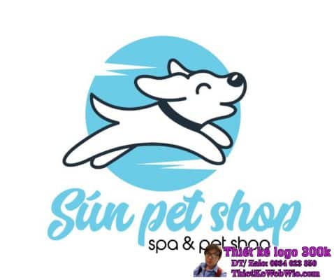 Thiết kế logo Spa thú cưng Sún Pet Shop