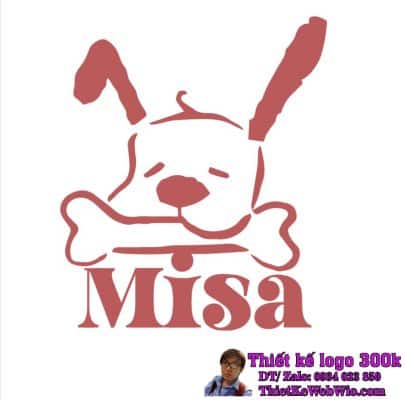 Thiết kế logo Tạp hoá thú cưng Misa