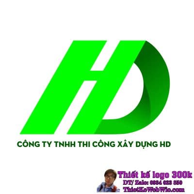 Thiết kế logo Thi Công Xây Dựng HD