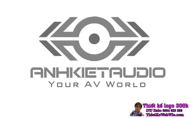 Thiết kế logo Thiết bị nghe nhìn ANH KIET