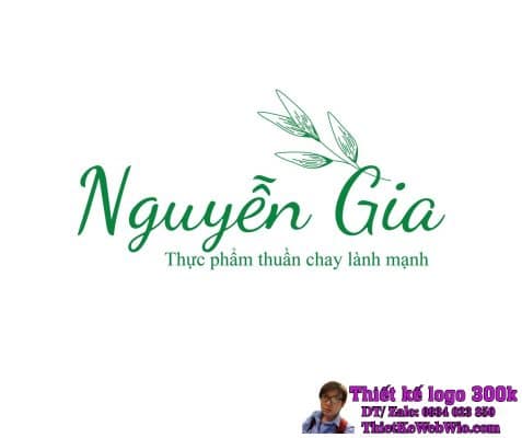 Thiết kế logo Thực phẩm thuần chay Nguyễn Gia