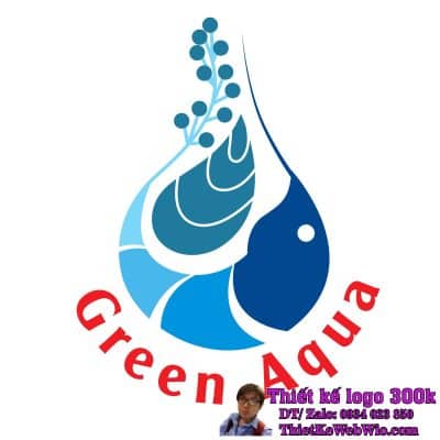 Thiết kế logo Thủy Sản Xanh