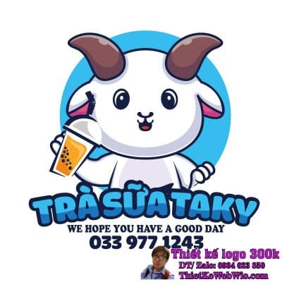 Thiết kế logo Trà Sữa Taky