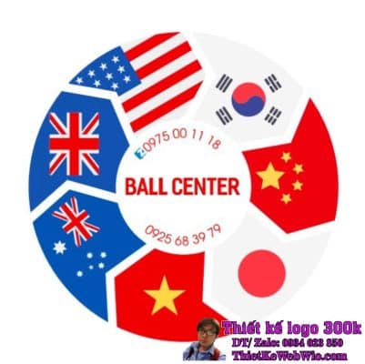 Thiết kế logo Trung tâm Ngoại ngữ Ball Center