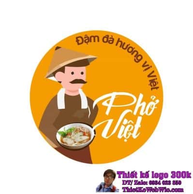 Thiết kế logo ẩm thực Phở Việt
