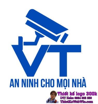 Thiết kế logo an ninh Camera VT (Vũ Trần)