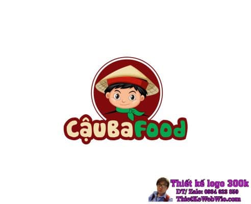 Thiết kế logo ăn vặt Cậu Ba Foodie
