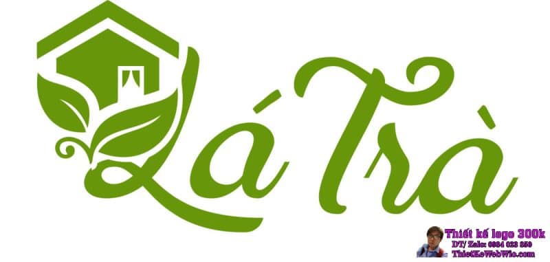 Thiết kế logo ăn vặt & thức uống Lá Trà