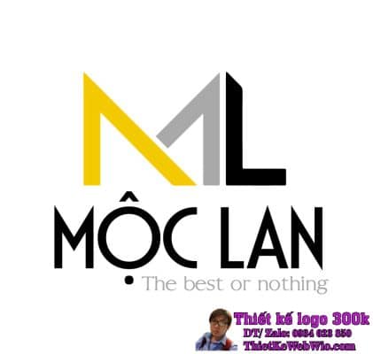 Thiết kế logo áo thun ML (Mộc Lan)
