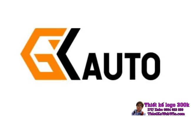 Thiết kế logo bảo dưỡng ô tô GK AUTO