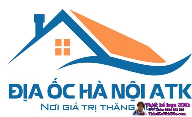 Thiết kế logo bất động sản Địa Ốc Hà Nội ATK
