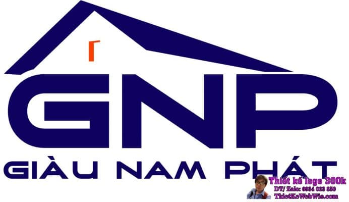 Thiết kế logo bất động sản GNP Giàu Nam Phát