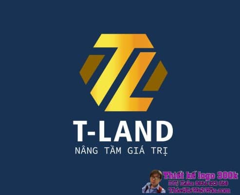 Thiết kế logo bất động sản T-LAND