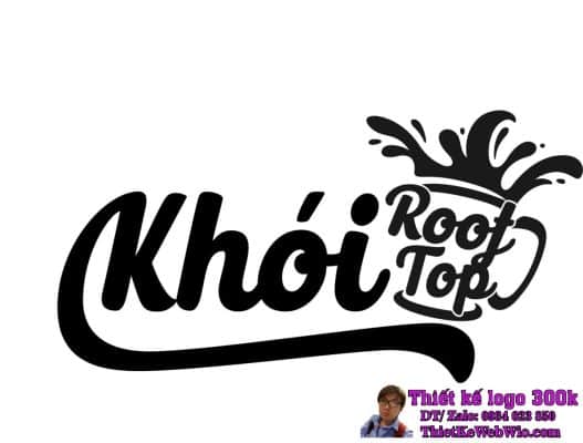 Thiết kế logo bia Khói Rooftop