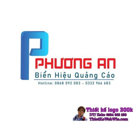 Thiết kế logo biển hiệu quảng cáo Phương An