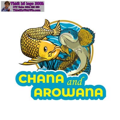 Thiết kế logo cá cảnh Arowana