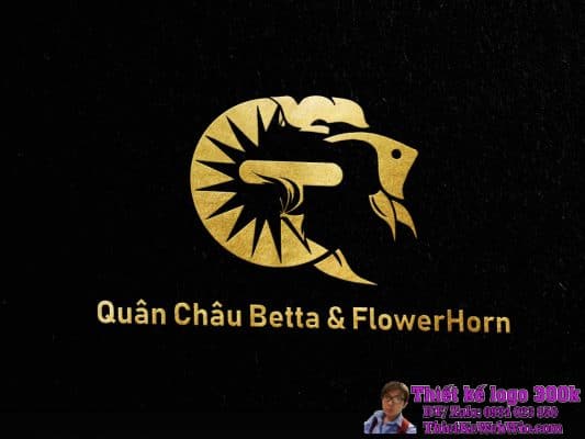 Thiết kế logo cá cảnh QT Quân Châu