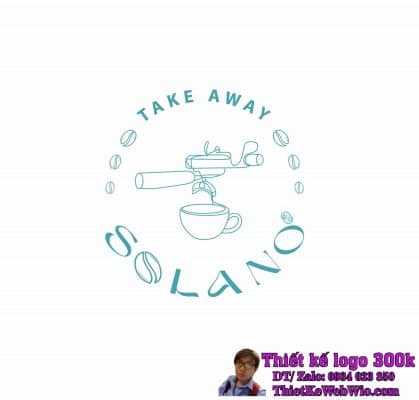 Thiết kế logo cà phê take away SOLANO