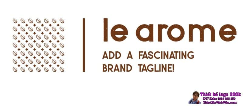 Thiết kế logo cafe le arome