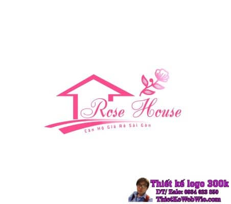 Thiết kế logo căn hộ giá rẻ Rose House