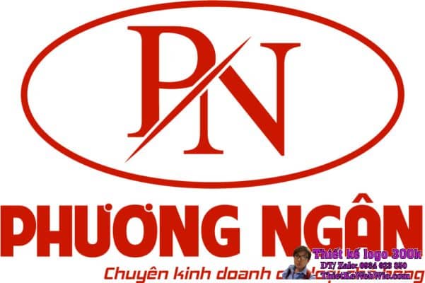 Thiết kế logo chà bông PN PHƯƠNG NGÂN