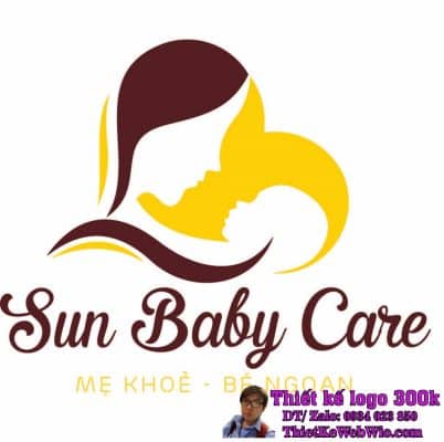 Thiết kế logo chăm sóc mẹ và bé Sun Baby Care