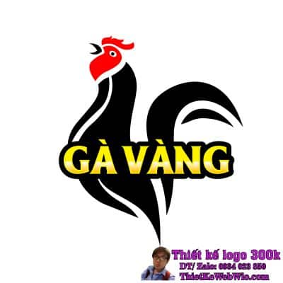 Thiết kế logo chăn nuôi và thực phẩm Gà Vàng