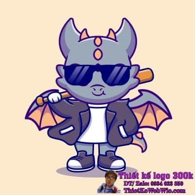 Thiết kế logo chibi Rồng