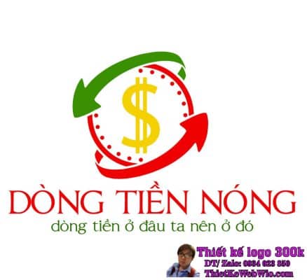 Thiết kế logo chứng khoán Dòng Tiền Nóng